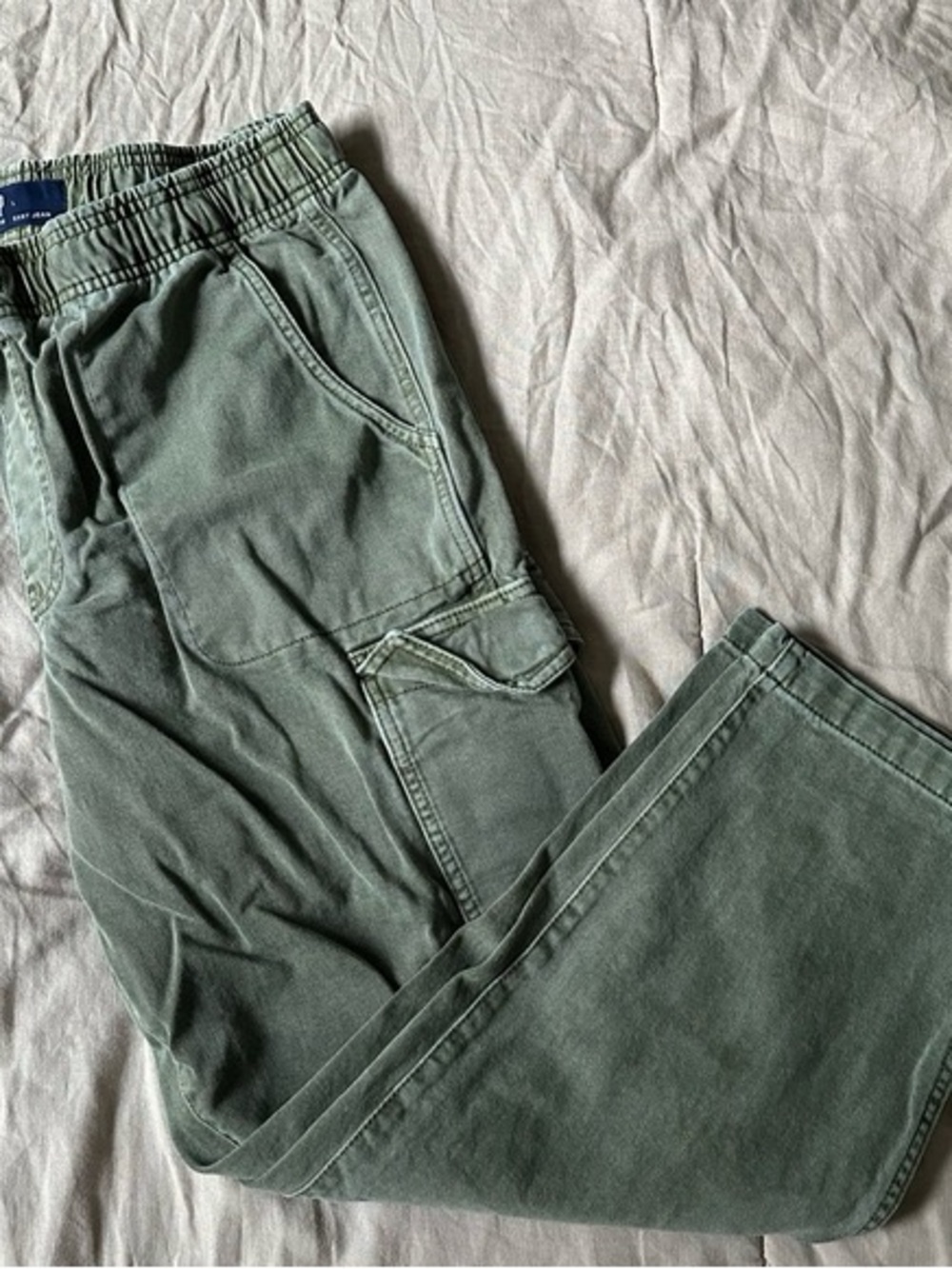 GAP Cargo Easy Jean Pull On Green Large - Picture 9 of 9